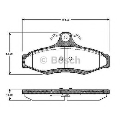 Foto Kit pastiglie freno, Freno a disco BOSCH 0986TB2762