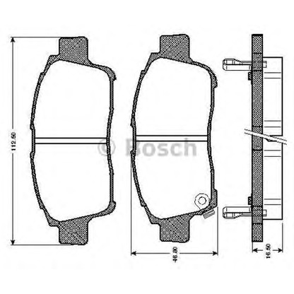 Foto Kit pastiglie freno, Freno a disco BOSCH 0986TB2791