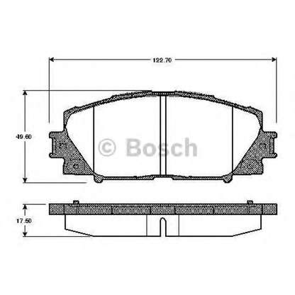 Photo Brake Pad Set, disc brake BOSCH 0986TB2940