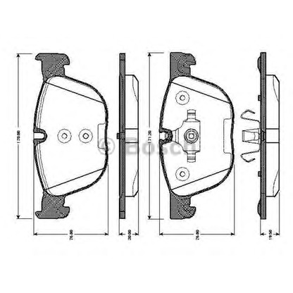 Foto Kit pastiglie freno, Freno a disco BOSCH 0986TB3035