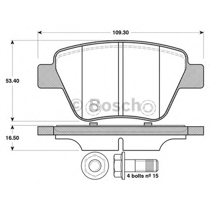 Foto Kit pastiglie freno, Freno a disco BOSCH 0986TB3114