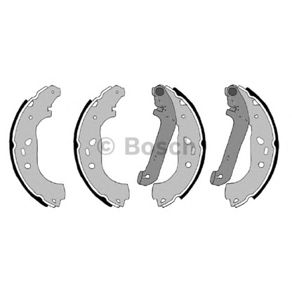 Photo Brake Shoe Set BOSCH F026004667