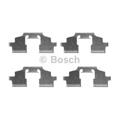 Photo Kit d'accessoires, plaquette de frein à disque BOSCH 1987474429