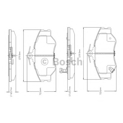 Foto Juego de pastillas de freno BOSCH F03A150011