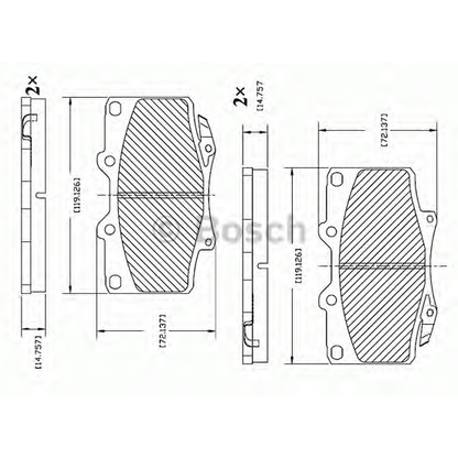 Foto Kit pastiglie freno, Freno a disco BOSCH F03B150015