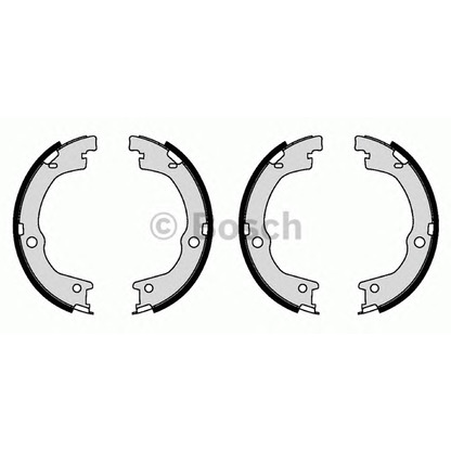 Photo Brake Shoe Set, parking brake BOSCH F026008024