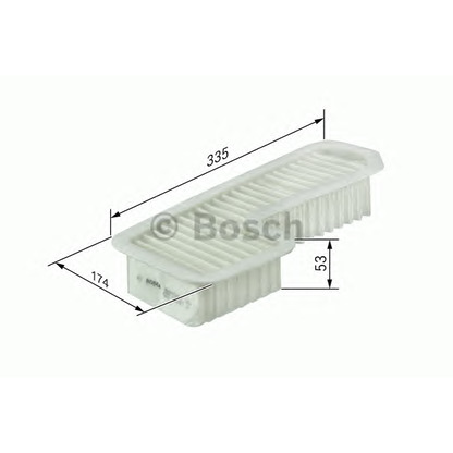 Photo Filtre à air BOSCH F026400158