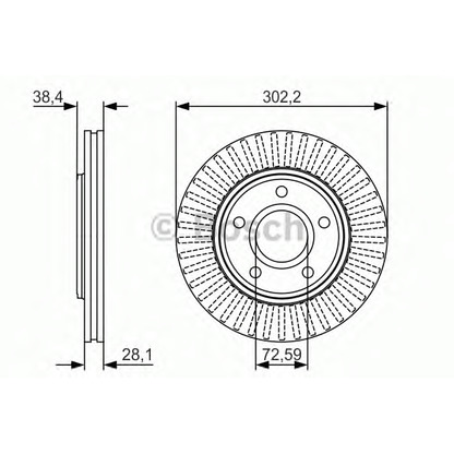 Photo Brake Disc BOSCH 0986479046