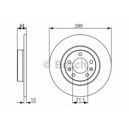 Foto Disco de freno BOSCH 0986479130