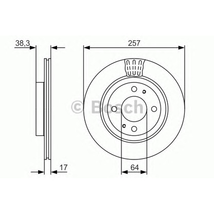 Фото Тормозной диск BOSCH 0986479134