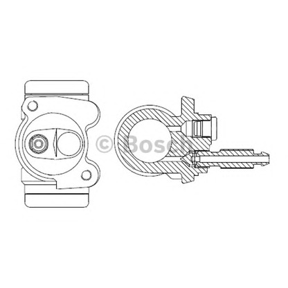 Photo Wheel Brake Cylinder BOSCH F026002362