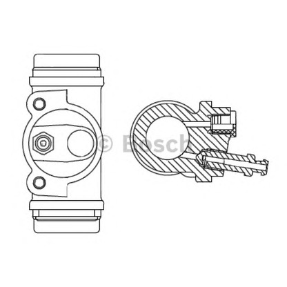 Photo Wheel Brake Cylinder BOSCH F026002367