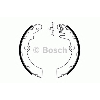 Photo Brake Shoe Set BOSCH 0986487760