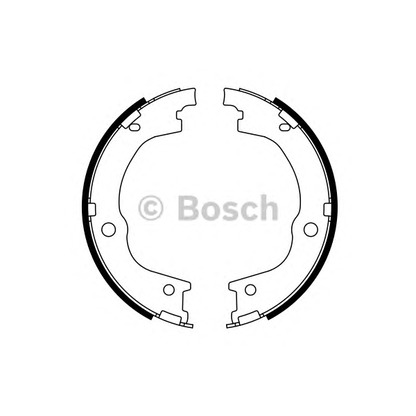 Photo Brake Shoe Set, parking brake BOSCH 0986487780