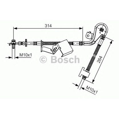 Foto Flessibile del freno BOSCH 1987481468