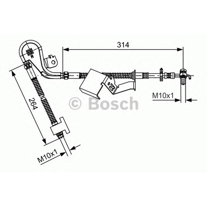 Foto Tubo flexible de frenos BOSCH 1987481469