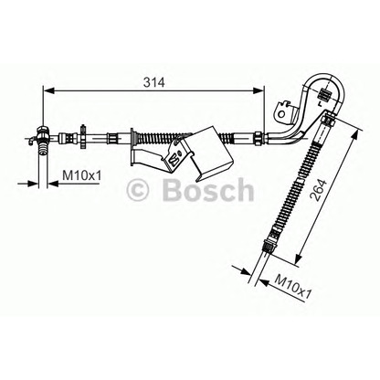 Foto Tubo flexible de frenos BOSCH 1987481470