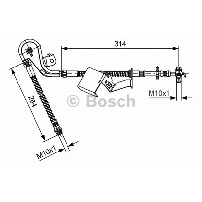 Foto Tubo flexible de frenos BOSCH 1987481471