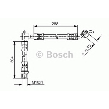 Foto Tubo flexible de frenos BOSCH 1987481485