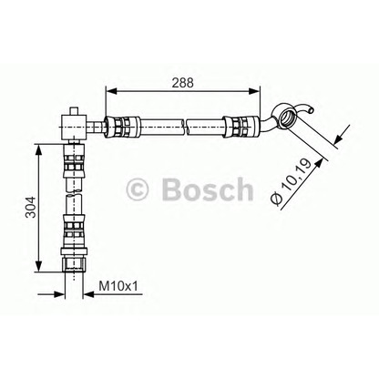 Фото Тормозной шланг BOSCH 1987481486