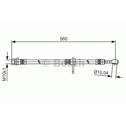 Zdjęcie Przewód hamulcowy elastyczny BOSCH 1987481512