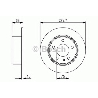 Foto Disco de freno BOSCH 0986479R01