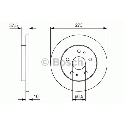 Foto Disco de freno BOSCH 0986479R02