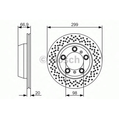 Photo Disque de frein BOSCH 0986479R11