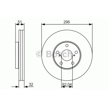 Zdjęcie Tarcza hamulcowa BOSCH 0986479R20