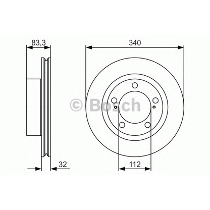 Foto Disco de freno BOSCH 0986479R29