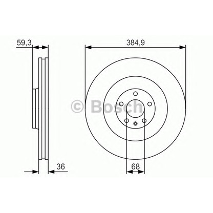 Photo Disque de frein BOSCH 0986479R30