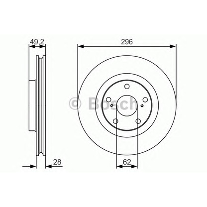 Zdjęcie Tarcza hamulcowa BOSCH 0986479R33