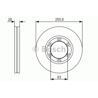 Photo Disque de frein BOSCH 0986479R37