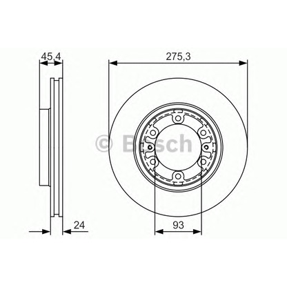 Foto Bremsscheibe BOSCH 0986479R40