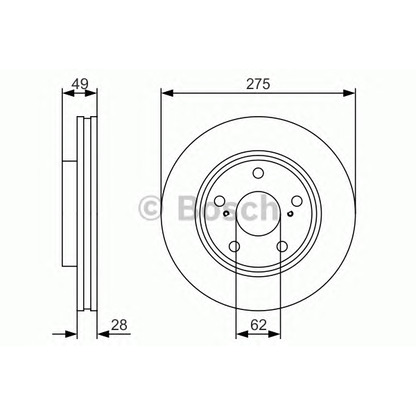 Photo Brake Disc BOSCH 0986479R58