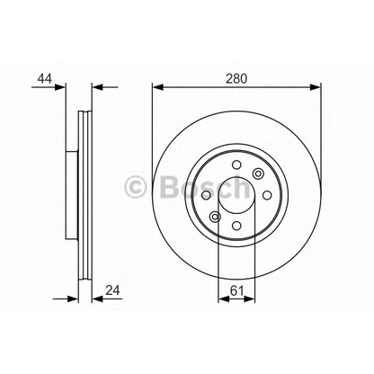 Foto Disco de freno BOSCH 0986479R67