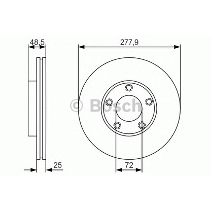 Zdjęcie Tarcza hamulcowa BOSCH 0986479R83