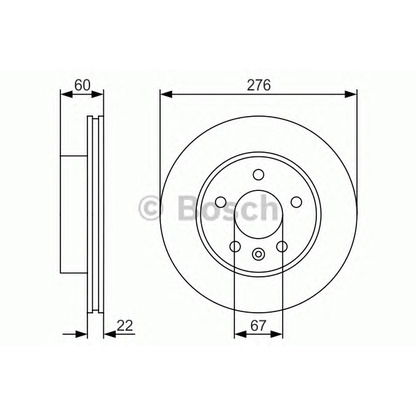 Photo Disque de frein BOSCH 0986479R95