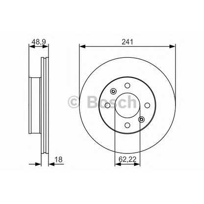 Photo Disque de frein BOSCH 0986479S04