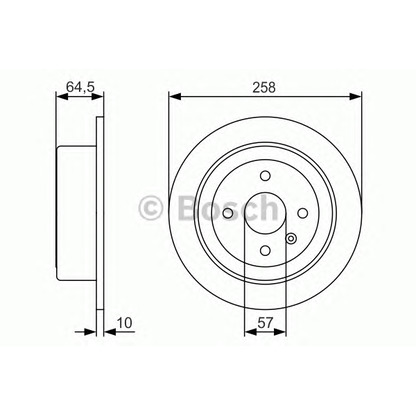 Фото Тормозной диск BOSCH 0986479S75