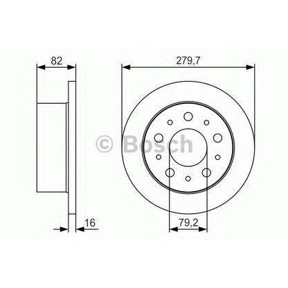 Photo Brake Disc BOSCH 0986479S86