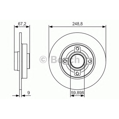 Photo Brake Disc BOSCH 0986479S42