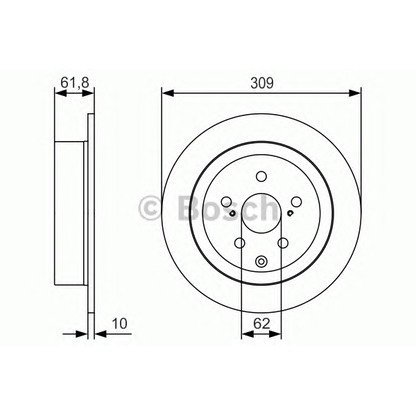 Фото Тормозной диск BOSCH 0986479T04