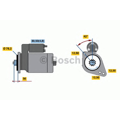 Фото Стартер BOSCH 0986020250