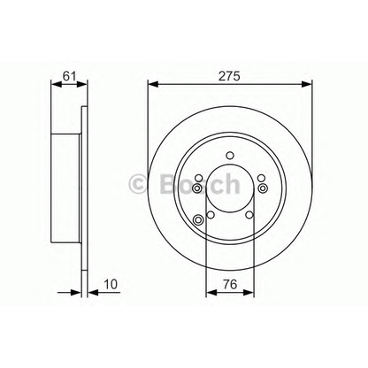 Foto Bremsscheibe BOSCH 0986479525