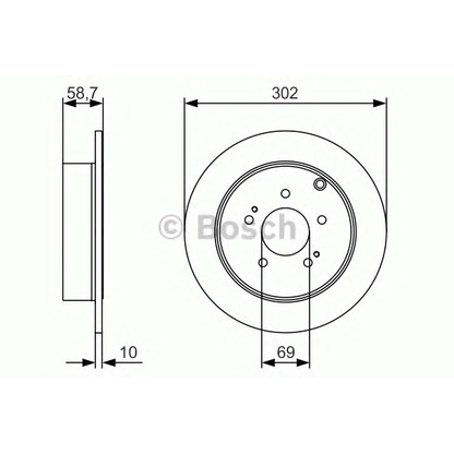 Photo Disque de frein BOSCH 0986479532