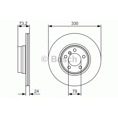 Foto Bremsscheibe BOSCH 0986479A06