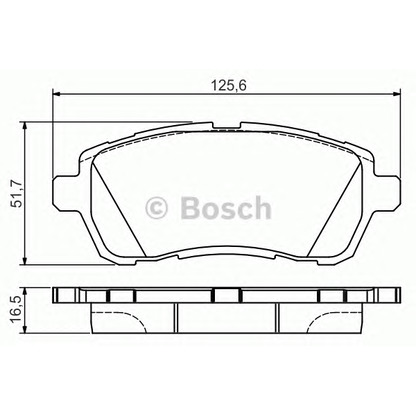 Фото Комплект тормозных колодок, дисковый тормоз BOSCH 0986495108