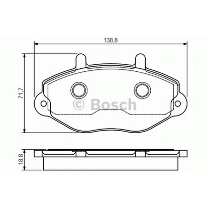 Foto Bremsbelagsatz, Scheibenbremse BOSCH 0986495112