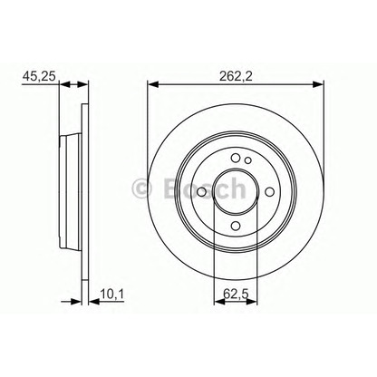 Zdjęcie Tarcza hamulcowa BOSCH 0986479A44